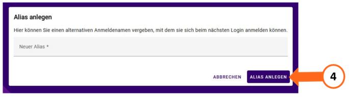 Login-Alias festlegen