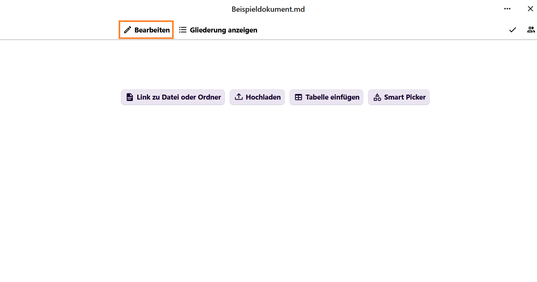 Beginnen Sie mit der Bearbeitung der Datei durch Klicken auf "Bearbeiten".
