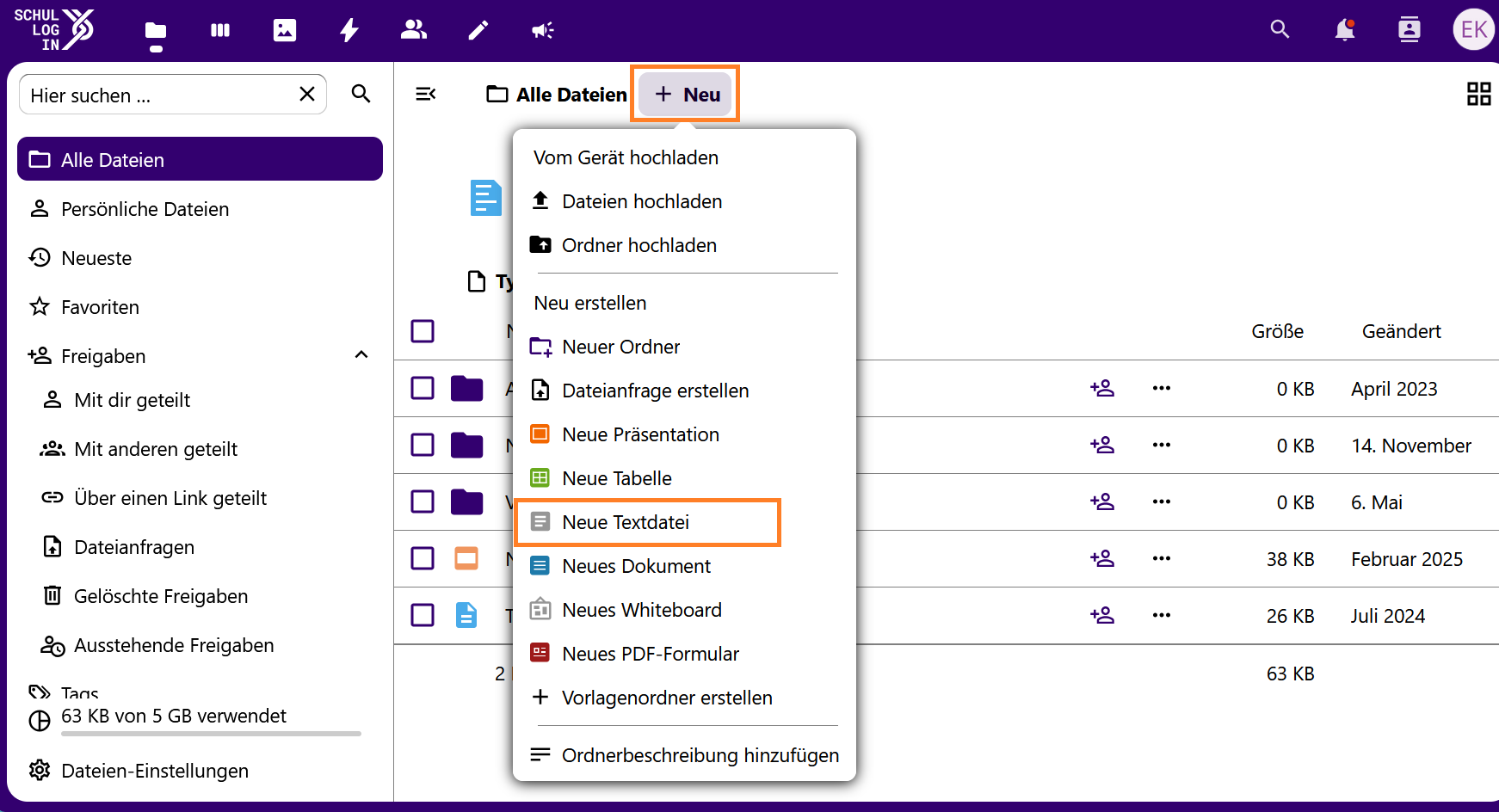 Eine neue Markdown-Datei erstellen.