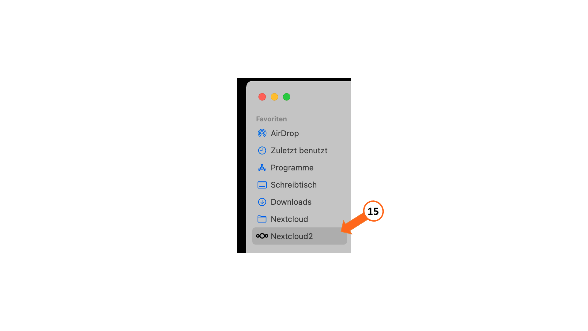 Nextcloud im Finder