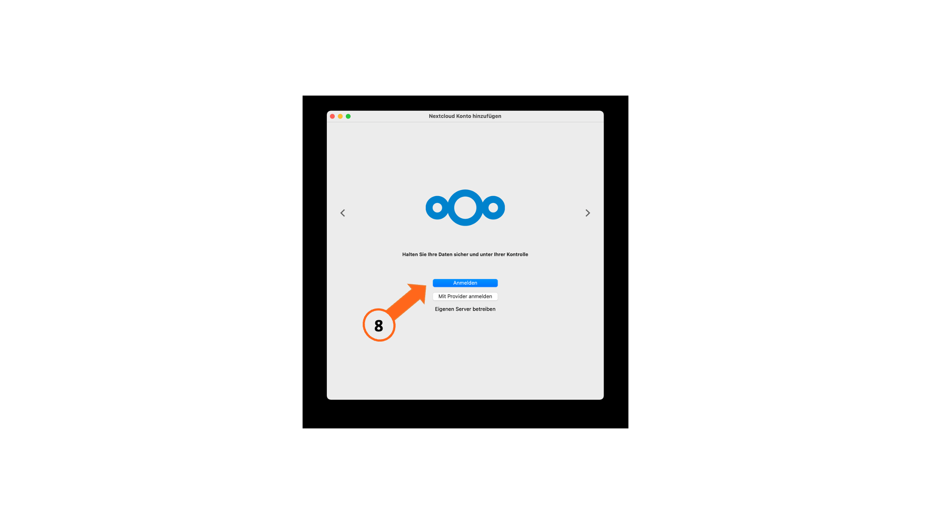 Anmeldung Desktop