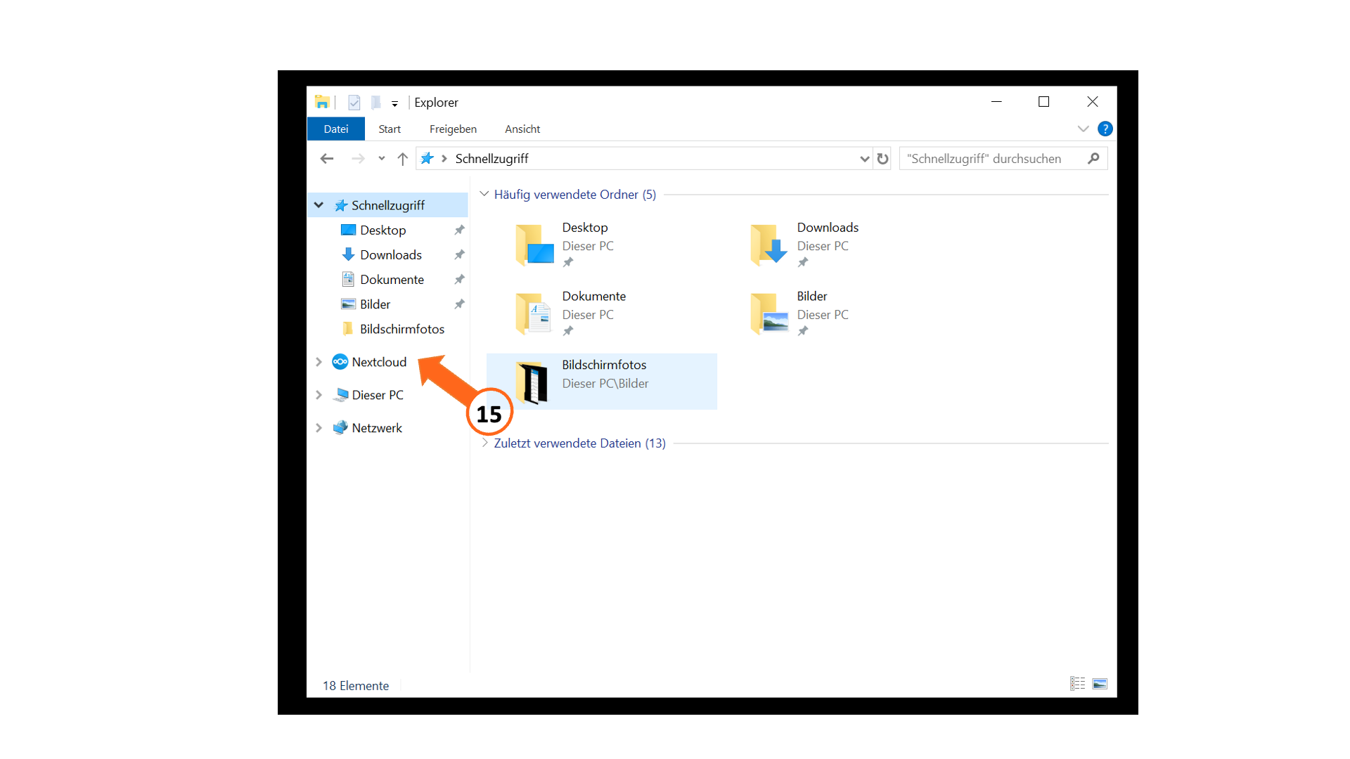 Nextcloud im Finder