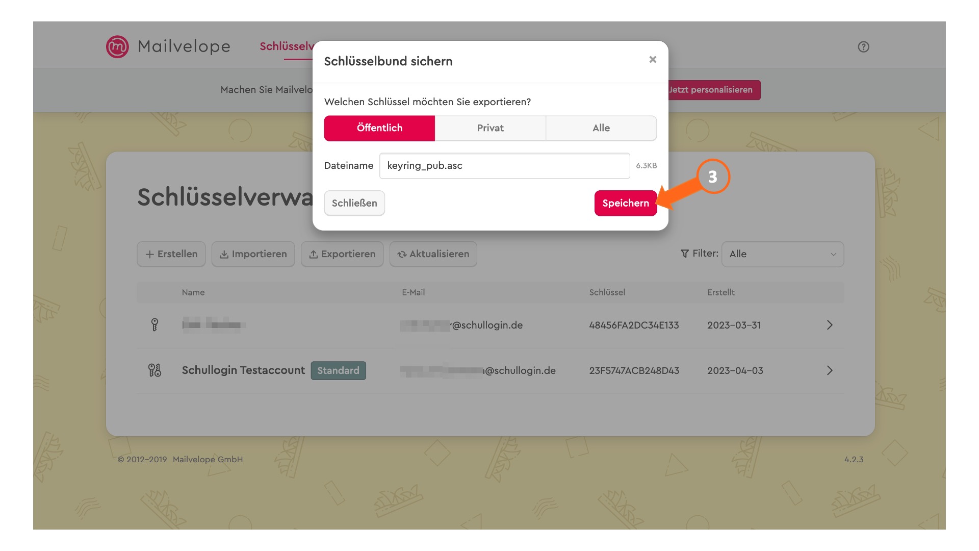 Download public key