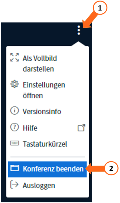 Konferenz beenden 1