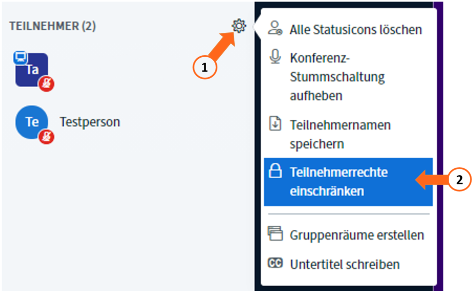 Rechtebeschr&auml;nkung 1