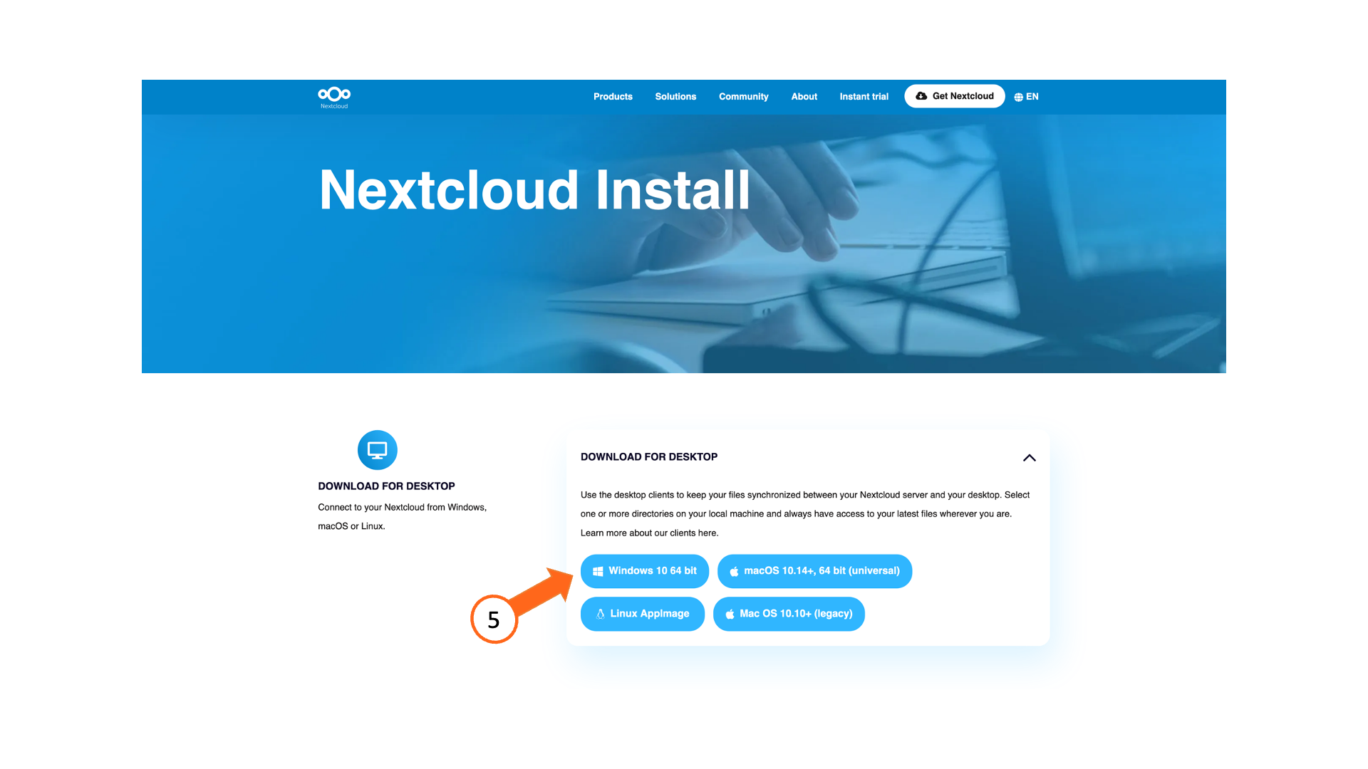 Nextcloud Homepage